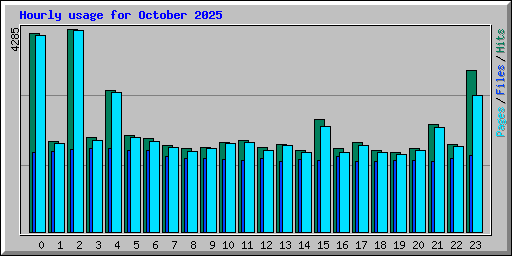 Hourly usage for October 2025